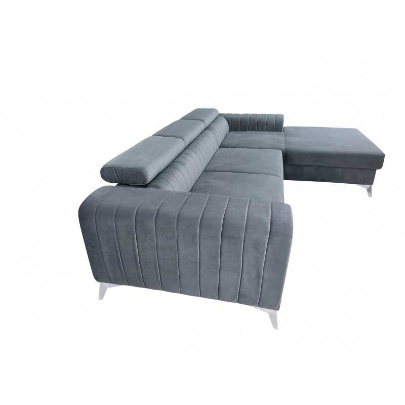 Coltar CARO extensibil cu lada depozitare & tetiere reglabile, personalizabil