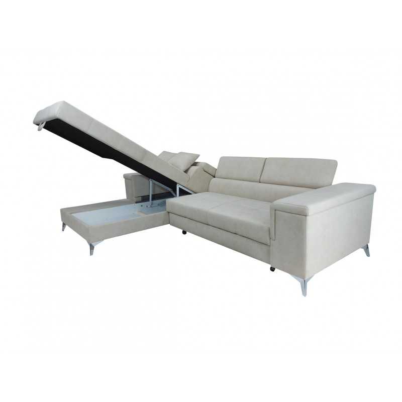 Coltar extensibil Remo – coltar modern cu ladă si tetiere reglabile