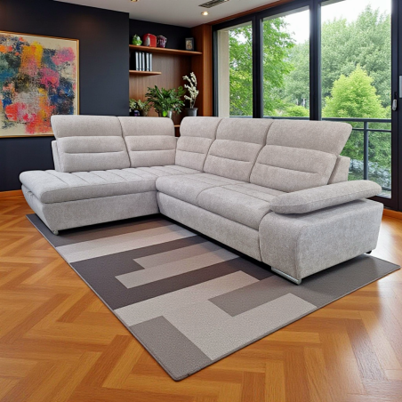 Coltar living modern Venus, extensibil cu lada depozitare