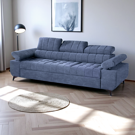 Canapea 3 locuri extensibila cu design modern,tetiere cap reglabile DAVID