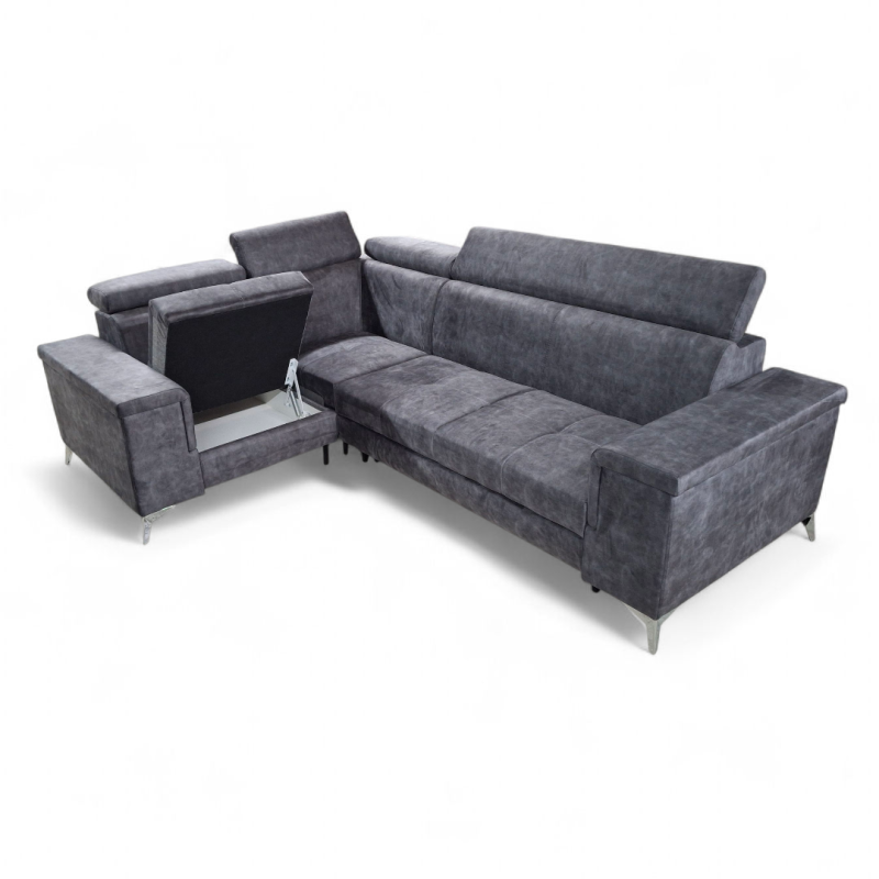 Coltar extensibil living cu lada de depozitare, Oliver