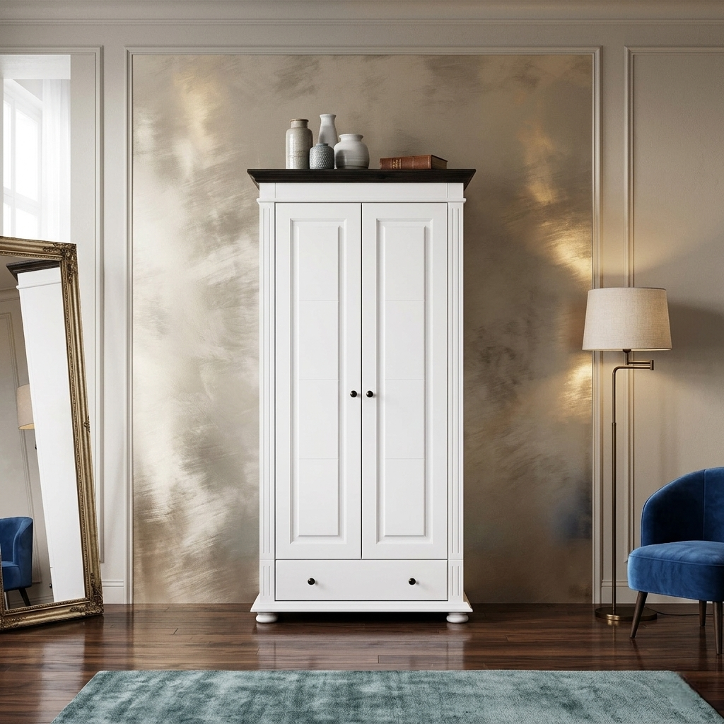 DULAP LEMN MASIV ALB